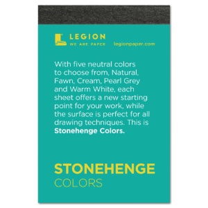 Legion Stonehenge Drawing Paper Pad - 18 x 24, White, 15 Sheets 