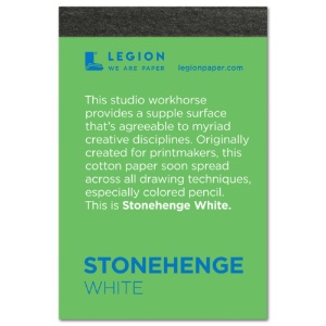 Legion Stonehenge Paper Pad 250gsm 2.5"x3.75" White