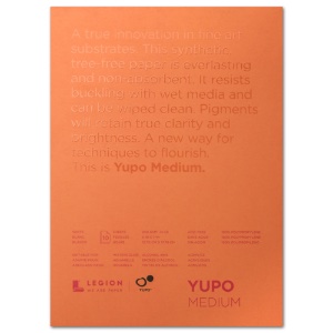 Legion Paper YUPO Medium Pad 74lb 5"x7" White