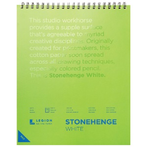 Legion Stonehenge Paper Spiral Pad 11"x14" White