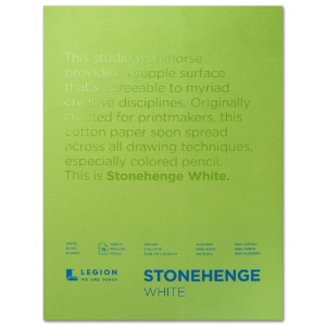 Legion Stonehenge Paper Pad 9"x12" White