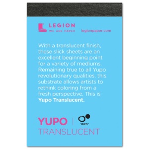 Legion Paper YUPO Translucent Pad 104lb 2.5"x3.75" White