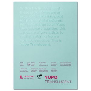 Legion Paper YUPO Translucent Pad 104lb 5"x7" White