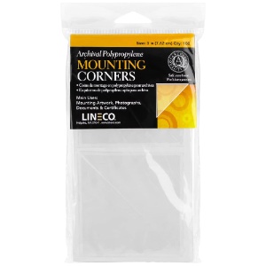 Archival Quality Adhesive Mounting Corners 3" 100-Pack
