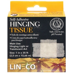 Lineco Self-Adhesive Hinging Tissue 1"x35ft