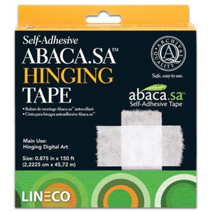 Lineco Abaca.Sa Hinging Tape 0.875"x150'