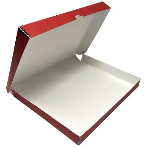 Folio Faux Leather Storage Box 9" x 12" - Red