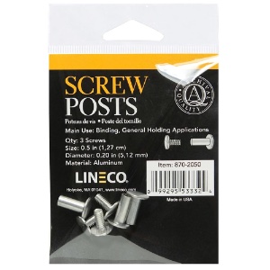 Lineco Screw Post 3 Pack 0.5"