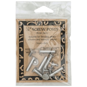 Lineco Books By Hand Screw Posts 6 Pack 7/8"