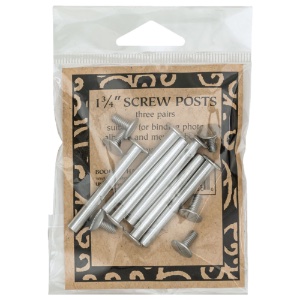 Lineco Books By Hand Screw Posts 6 Pack 1 3/4"