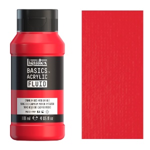Liquitex Basics Acrylic Fluid 118ml Cadmium Red Medium Hue