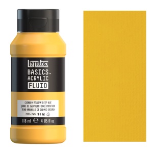 Liquitex Basics Acrylic Fluid 118ml Cadmium Yellow Deep Hue