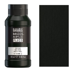 Liquitex Basics Acrylic Fluid 118ml Ivory Black