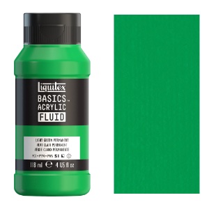 Liquitex Basics Acrylic Fluid 118ml Light Green Permanent