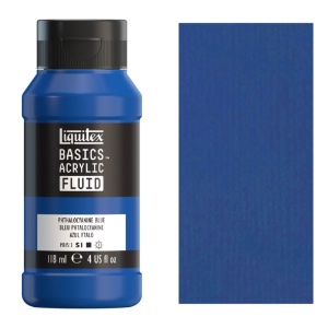 Liquitex Basics Acrylic Fluid 118ml Phthalocyanine Blue