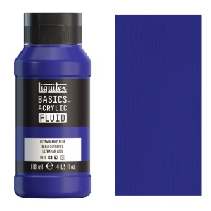 Liquitex Basics Acrylic Fluid 118ml Ultramarine Blue