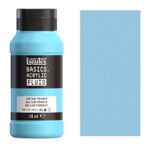 Liquitex Basics Acrylic Fluid 118ml Light Blue Permanent