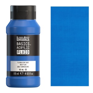 Liquitex Basics Acrylic Fluid 118ml Fluorescent Blue