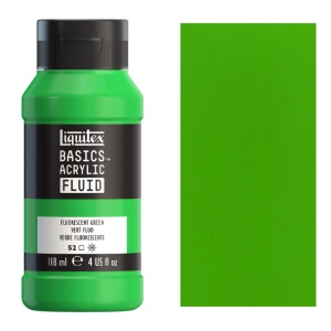 Liquitex Basics Acrylic Fluid 118ml Fluorescent Green