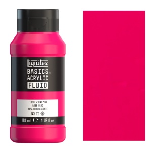 Liquitex Basics Acrylic Fluid 118ml Fluorescent Pink