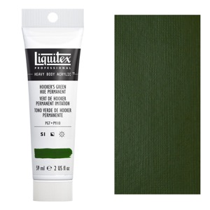 Liquitex Professional Heavy Body Acrylic 2oz Hooker's Green Hue Permanent