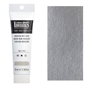 Liquitex Professional Heavy Body Acrylic 2oz Iridescent Rich Silver