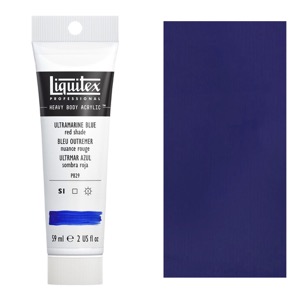 Liquitex Professional Heavy Body Acrylic 2oz Ultramarine Blue Red Shade
