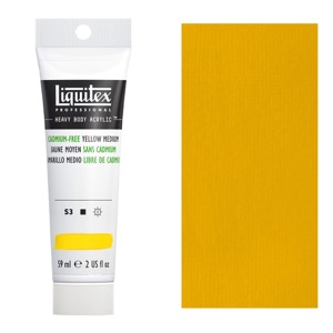 Liquitex Professional Heavy Body Acrylic 2oz Cadmium-Free Yellow Medium