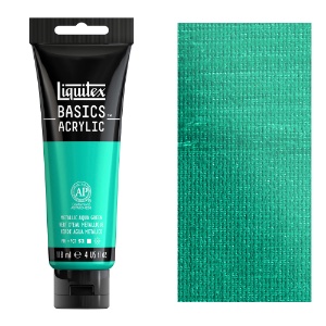 Liquitex Basics Acrylic 118ml Metallic Aqua Green