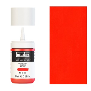 Liquitex Professional Soft Body Acrylic 2oz - Fluorescent Red