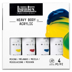 Liquitex Professional Heavy Body Acrylic 2 oz. Mixing 4 Primary Color Set