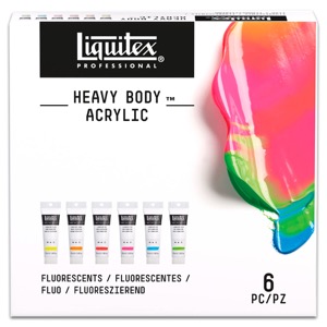 Liquitex Professional Heavy Body Acrylic 6 x 59ml Set Fluorescents