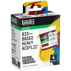 Liquitex Professional Bio-Based Heavy Acrylic 4 x 75ml Set Mixing