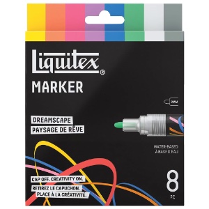 Liquitex Water-Based Acrylic Marker 2mm 8 Set Dreamscape