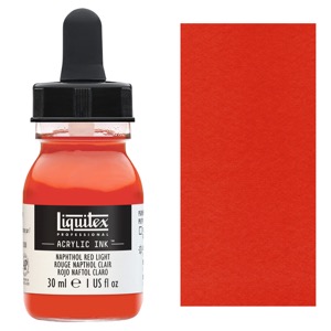 Liquitex Professional Acrylic Ink 30ml Naphthol Red Light