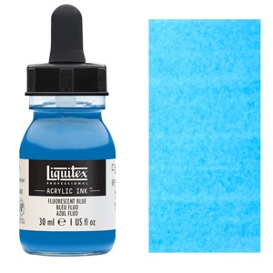 Liquitex Professional Acrylic Ink 30ml Fluorescent Blue