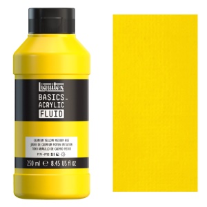 Liquitex Basics Acrylic Fluid 250ml Cadmium Yellow Medium Hue
