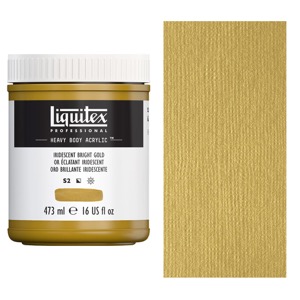 Liquitex Heavy Body Acrylic Paint 16oz - Iridescent Bright Gold