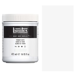 Liquitex Heavy Body Acrylic Paint 16oz - Titanium White