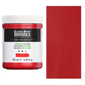 Liquitex Heavy Body Acrylic Paint 16oz - Cadmium-Free Red Medium