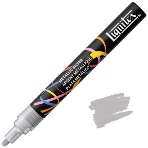Liquitex Water-Based Acrylic Marker 2mm Metallic Silver