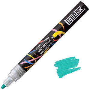 Liquitex Water-Based Acrylic Marker 2mm Metallic Aqua