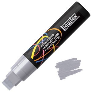 Liquitex Water-Based Acrylic Marker 15mm Metallic Silver
