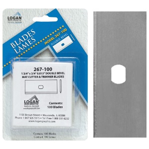 Logan #267 Double Beveled Replacement Blade Refill 100 Pack