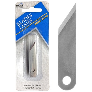 Logan #324 Oval Mat Cutter Replacement Blade Refill 20 Pack