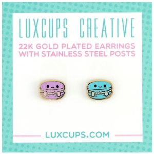 LuxCups Creative Enamel Earrings Macaron