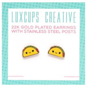 LuxCups Creative Enamel Earrings Taco
