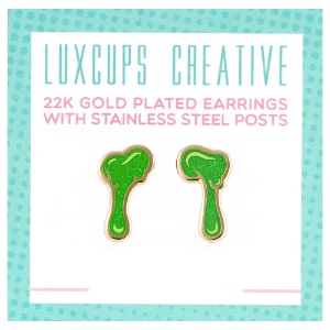 LuxCups Creative Enamel Earrings Slime