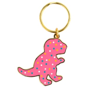LuxCups Creative Enamel Keychain Dino Cookie