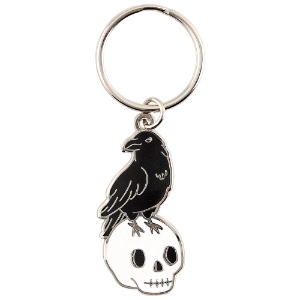 LuxCups Creative Enamel Keychain The Raven